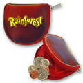 Round Coin Purse w/ 3D Lenticular Changing Colors Effects - Red/Yellow/Blue (Custom)